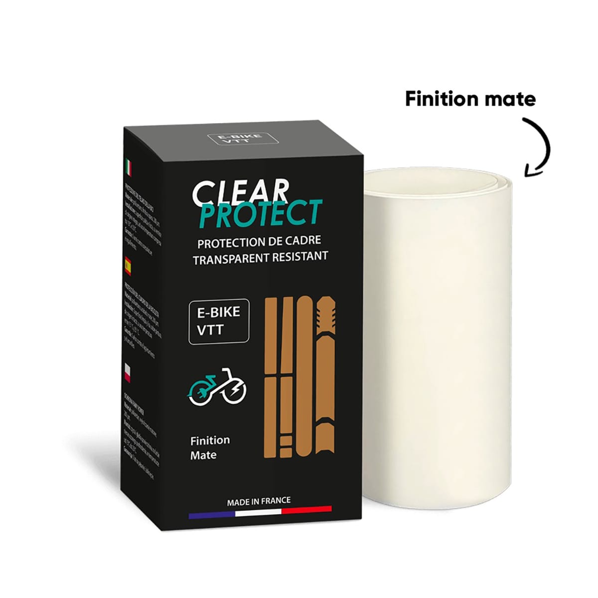 CLEARPROTECT Matte Adhesive Frame Protection for E-bike MTB