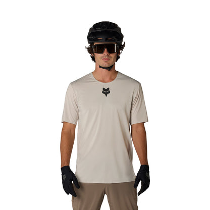 FOX FLEXAIR Short Sleeve Jersey Chalk