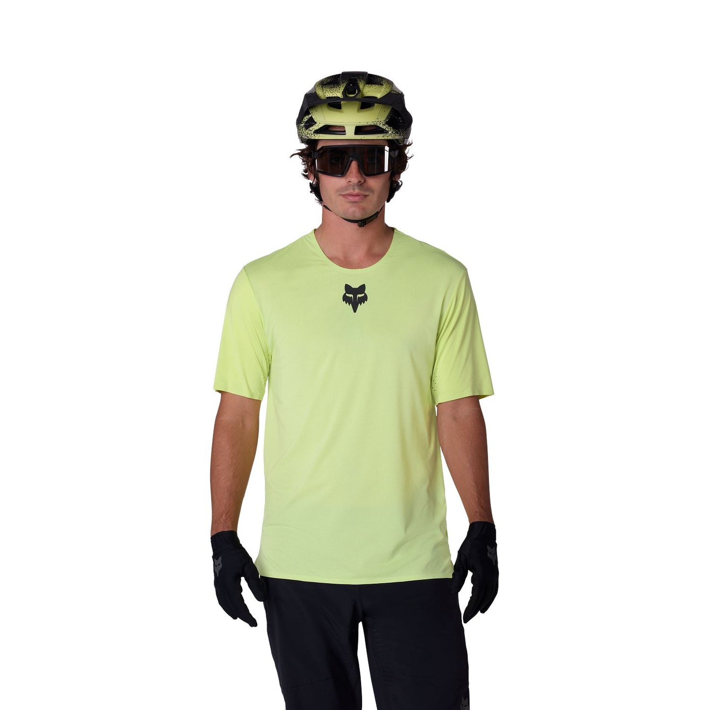 Maillot FOX FLEXAIR Manches Courtes Lime