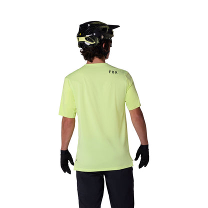 Trøje FOX FLEXAIR Korte Ærmer Lime