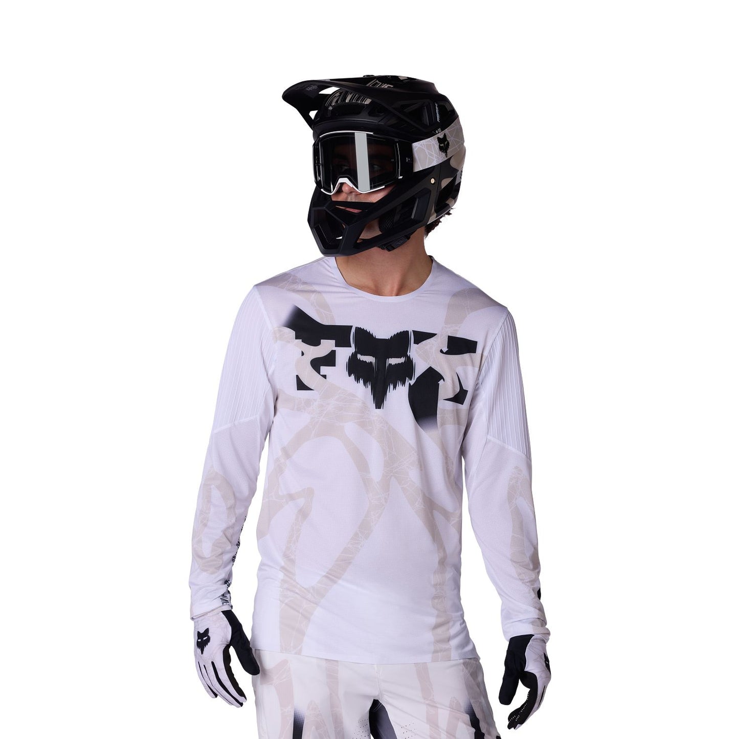 FOX FLEXAIR DIFFUSE SE Trikot Lange Ärmel Weiß