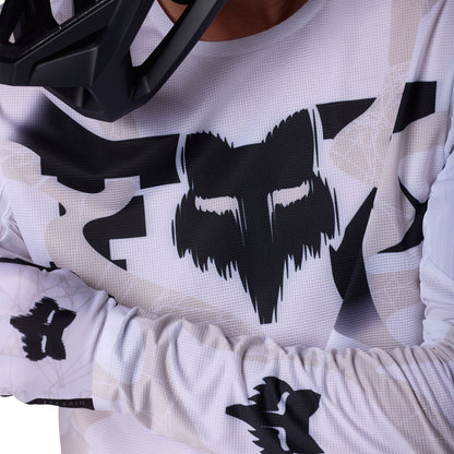 FOX FLEXAIR DIFFUSE SE Long Sleeve Jersey White