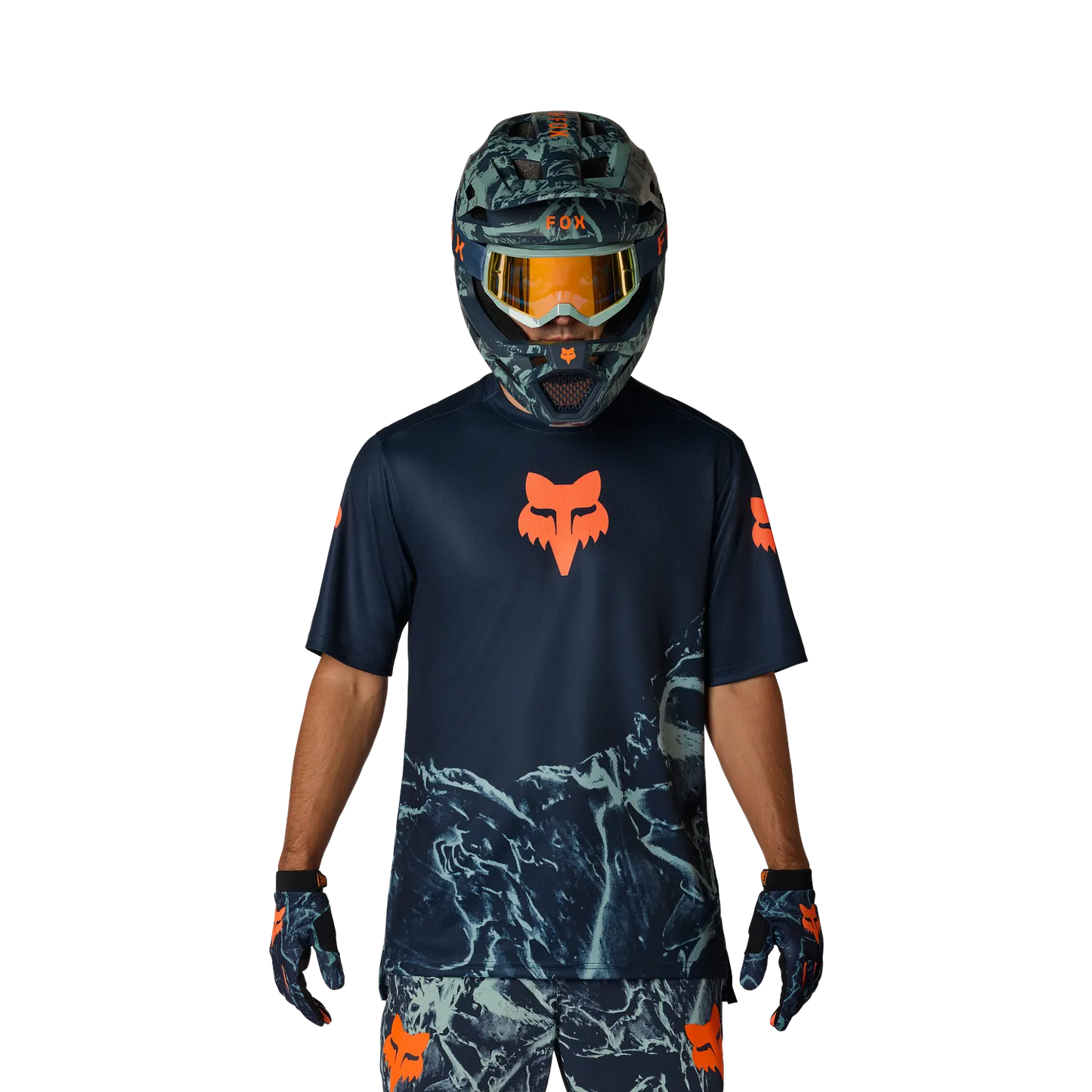 FOX RANGER IMAGE PRINT Kortärmad tröja Arctic Blue