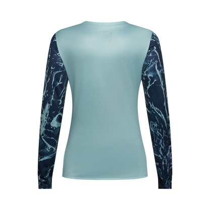 FOX RANGER IMAGE PRINT Damen Langarm-Trikot Blau