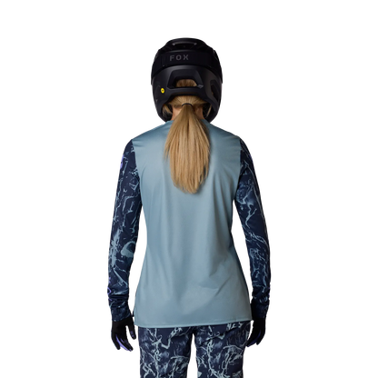 FOX RANGER IMAGE PRINT Damen Langarm-Trikot Blau
