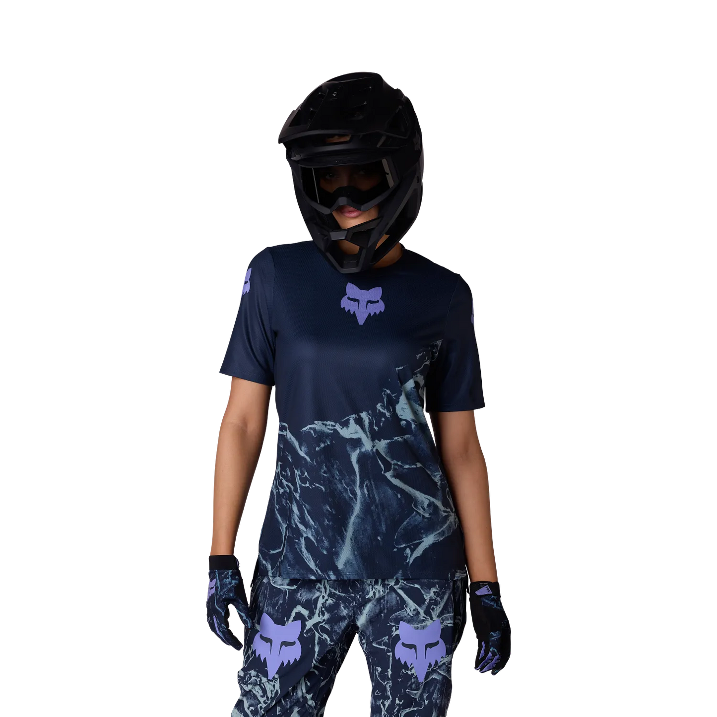 Maillot FOX RANGER IMAGE PRINT Femme Manches Courtes Arctic Blue