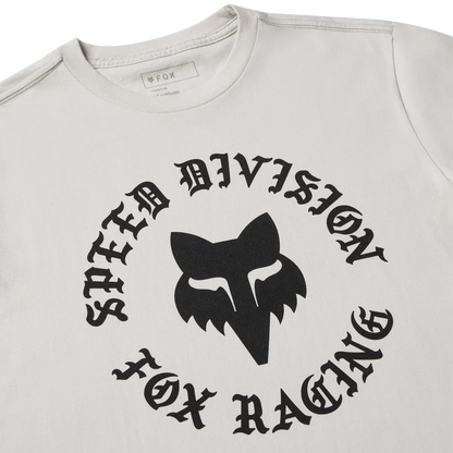 T-Shirt FOX BADGE 195 ORIGINAL Kurzarm Light Grey