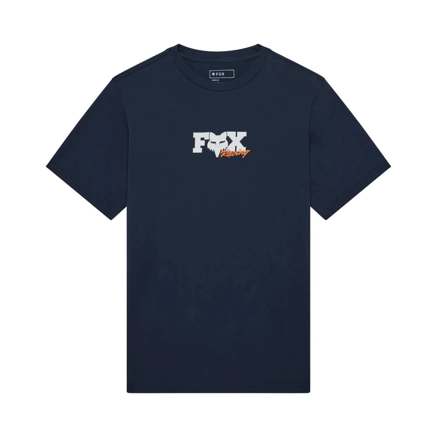 T-Shirt FOX CHECKER 195 ORIGINAL Kurzarm Blau Midnight