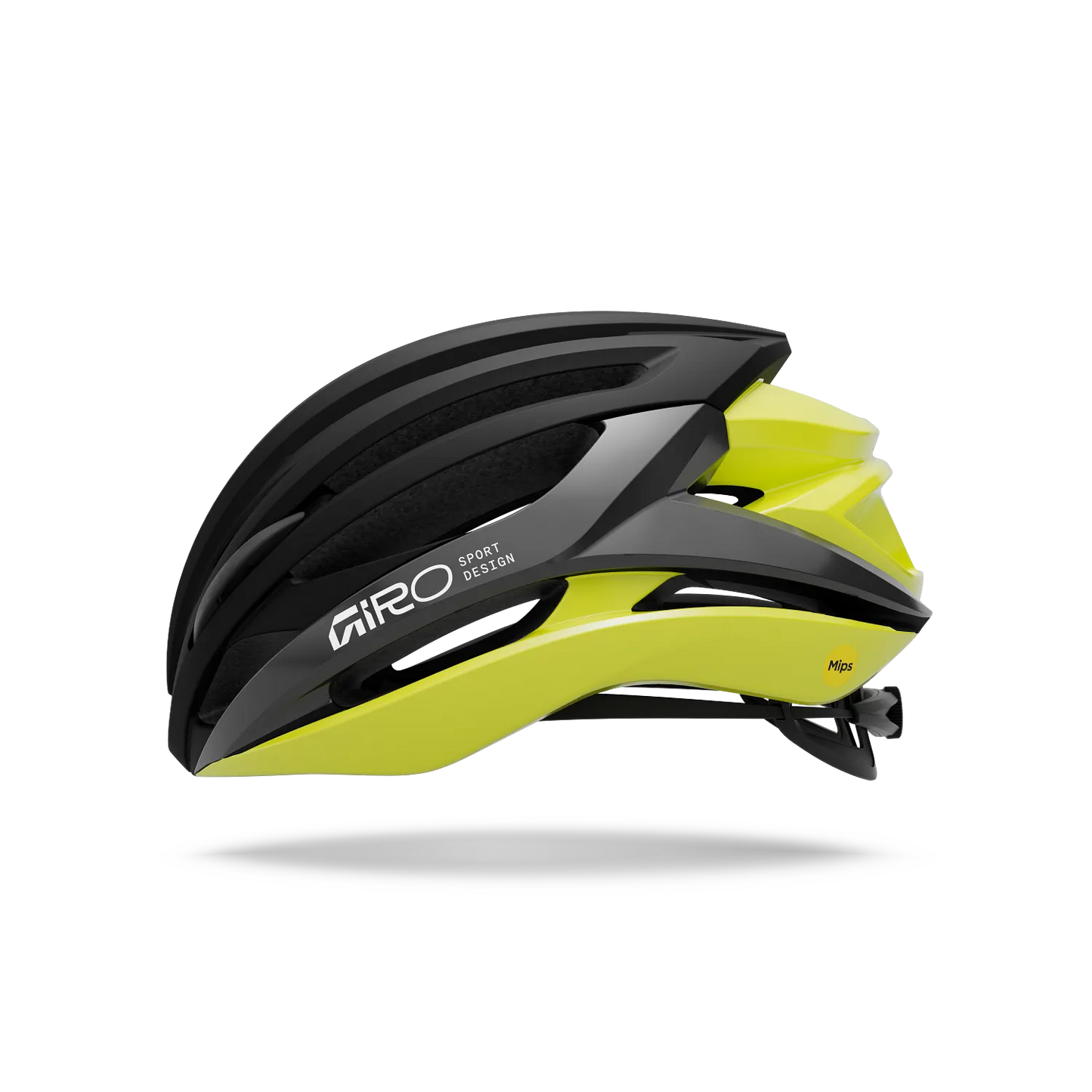 Casque Route GIRO SYNTAX MIPS Noir/Jaune Hi Viz