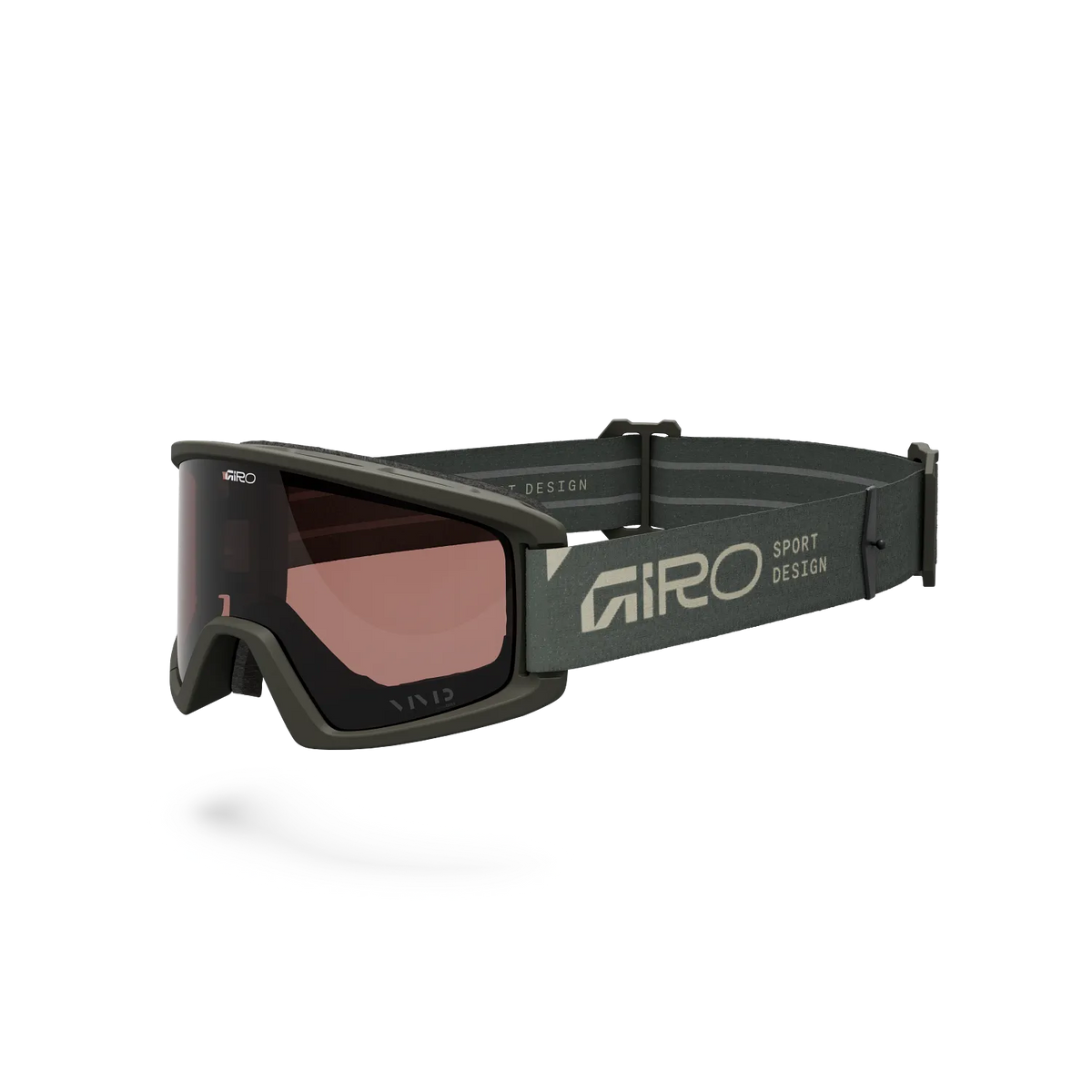 Maschera GIRO TAZZ kaki con lente VIVID
