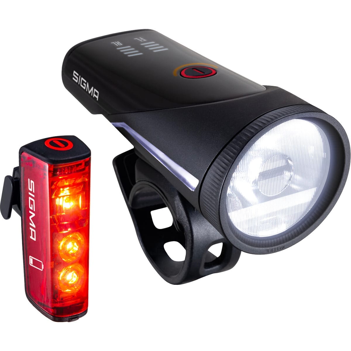 Fram- och bakbelysning SIGMA AURA 100 / BLAZE LINK