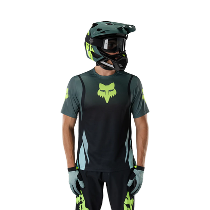 Maillot FOX RANGER FOUNDRY Manches Courtes Vert Sauge