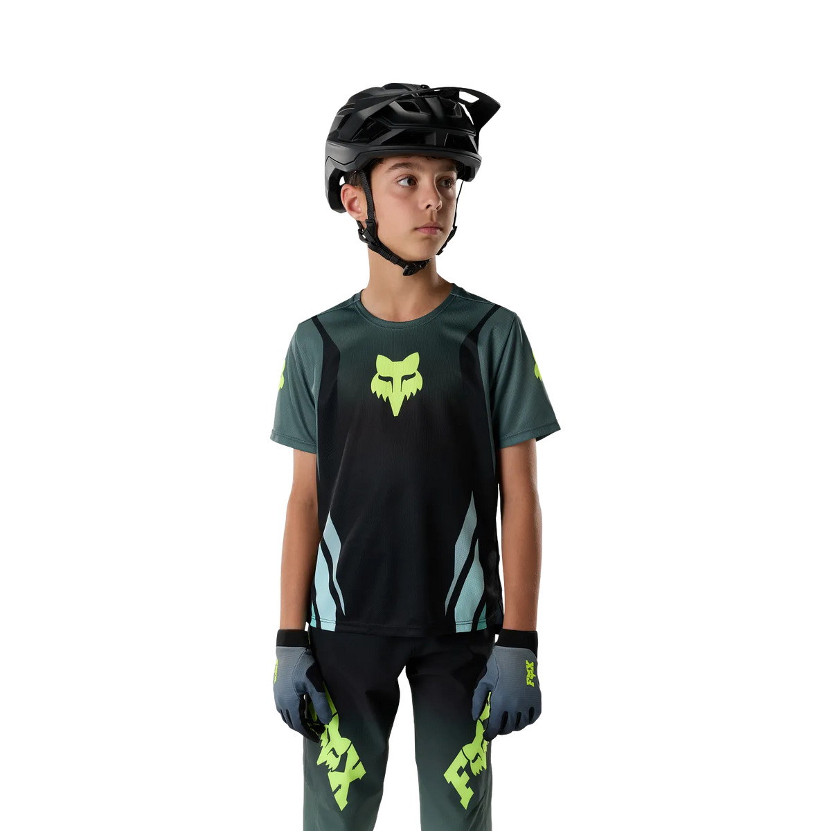 FOX RANGER FOUNDRY Junior kortärmad cykeltröja salviagrön