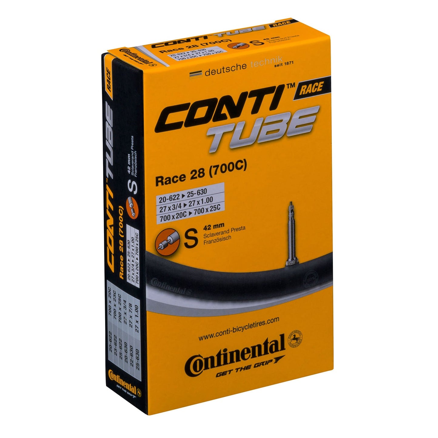 Duše CONTINENTAL RACE 700x20/25c Presta