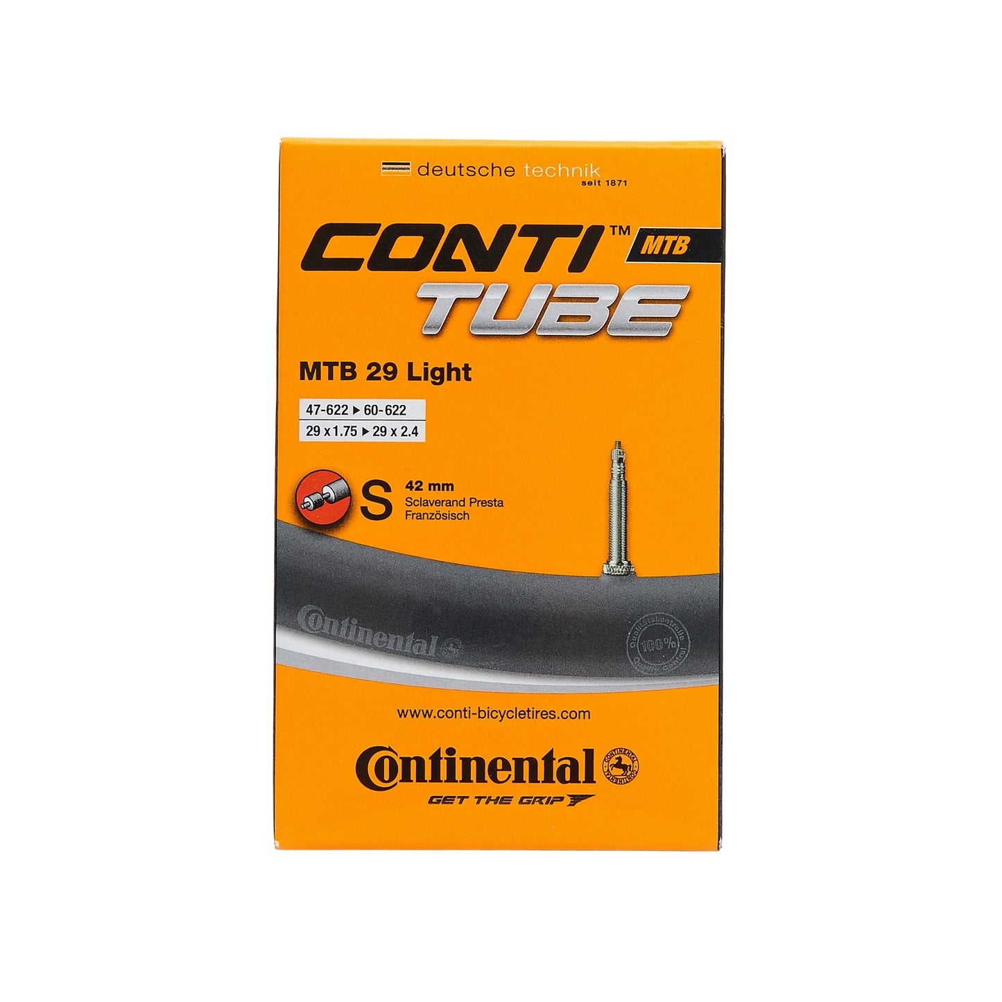 Camera d'aria CONTINENTAL MTB LIGHT 29x1.75-2.4 Presta 42mm