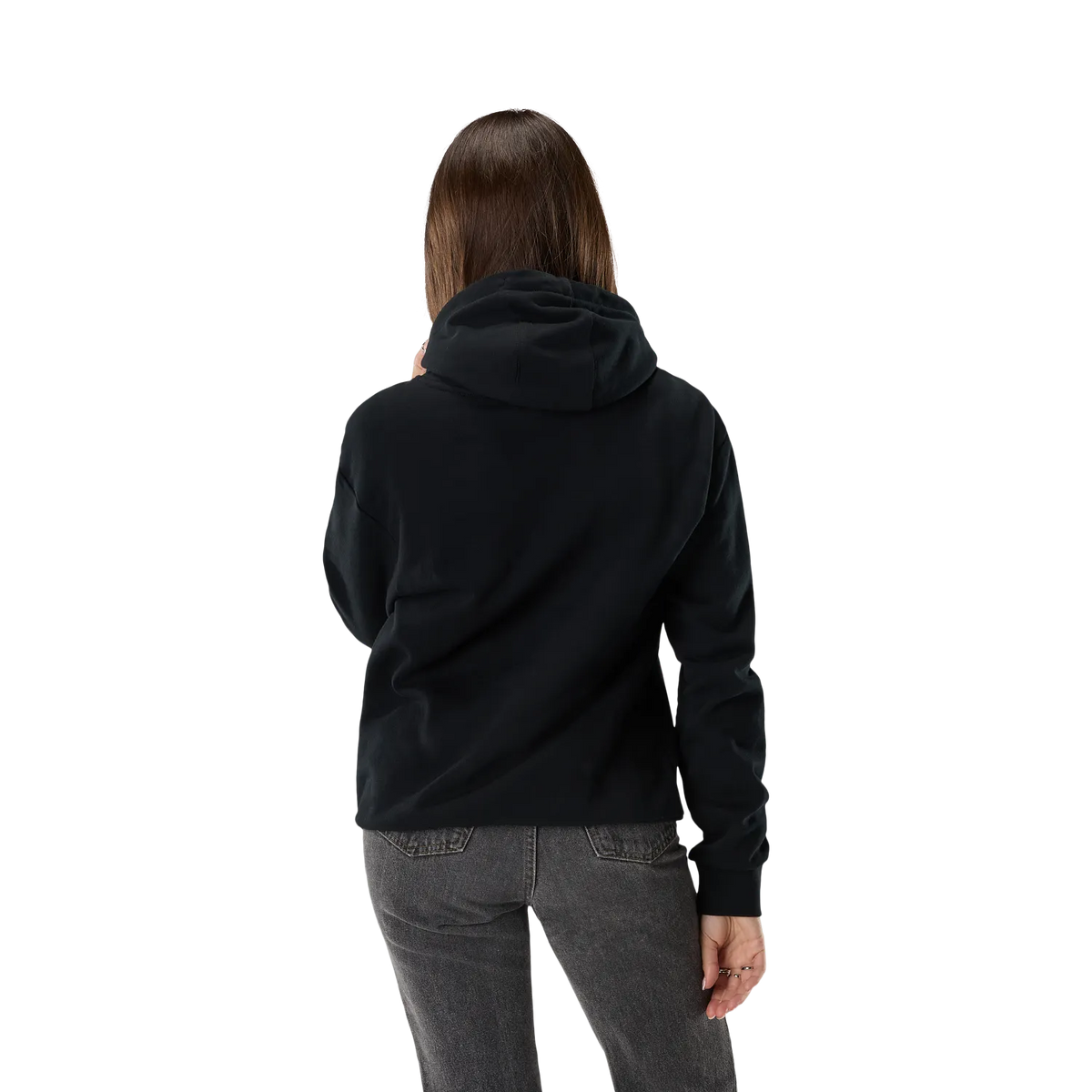 FOX F HEAD X FLEECE hættetrøje til kvinder – sort