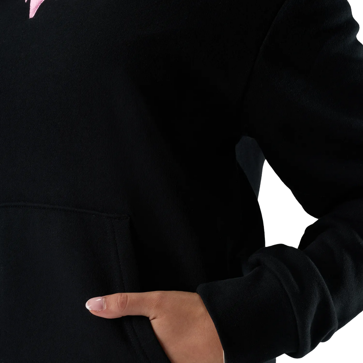 FOX F HEAD X FLEECE hættetrøje til kvinder – sort