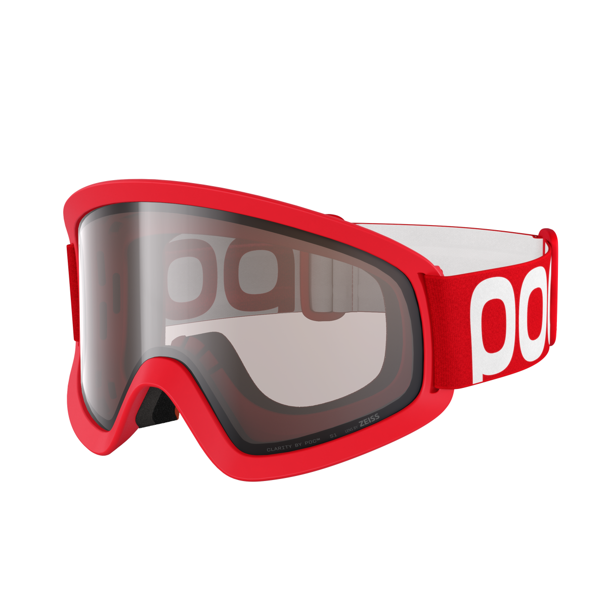 Червена маска POC ORA с плака Clarity Trail Cloudy Brown
