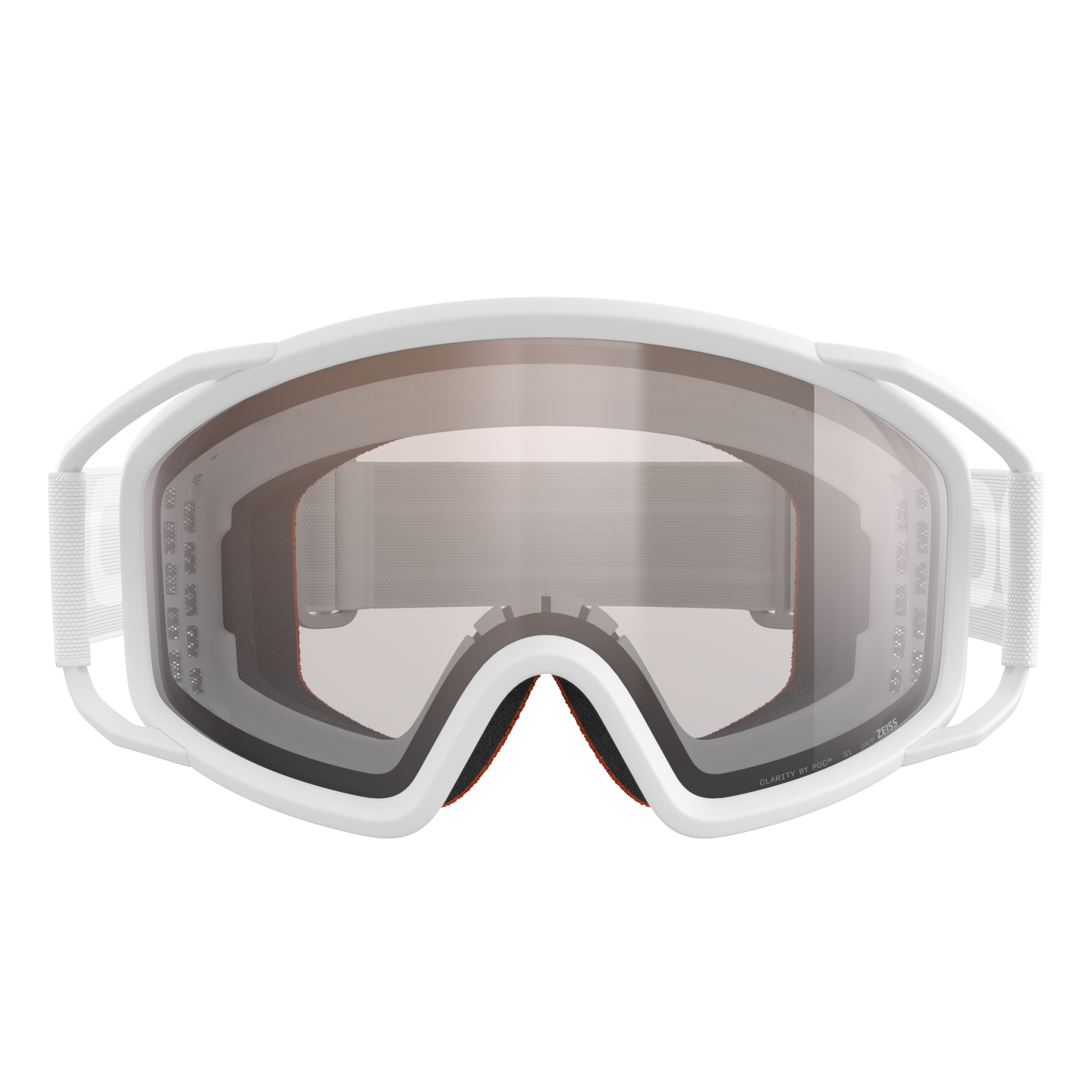 Maska POC ZYGON Bílá Štít Clarity Trail Cloudy Brown