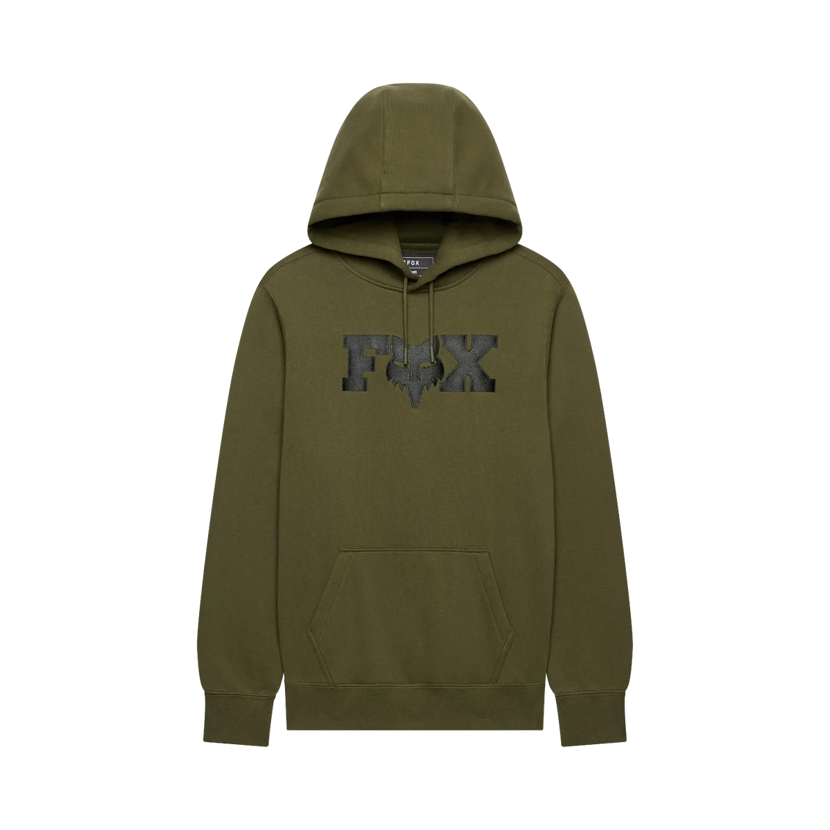 Zelená mikina s kapucí FOX F HEAD X FLEECE