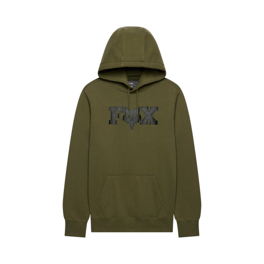 Žalias FOX F HEAD X FLEECE džemperis su gobtuvu
