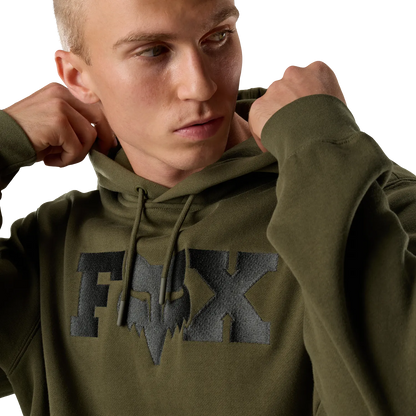 Roheline kapuutsiga pusa FOX F HEAD X FLEECE