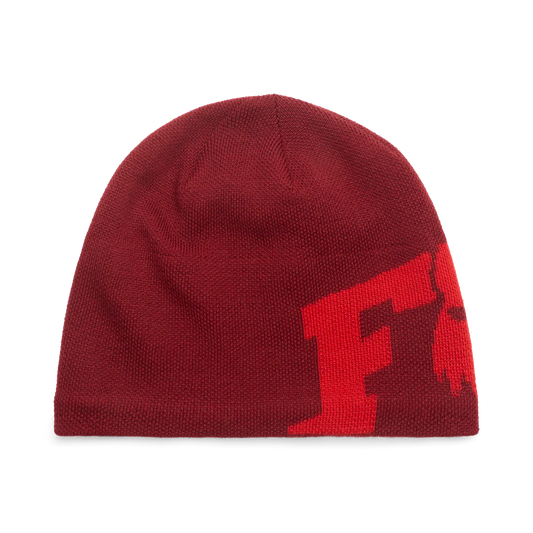 Raudona FOX F HEAD X žakardinė megzta kepurė