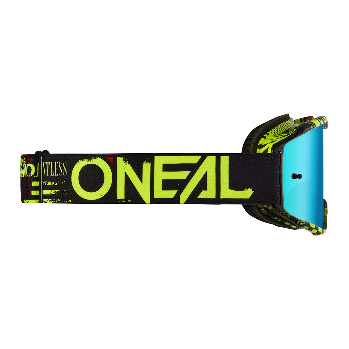 Masque O'NEAL B-10 ATTACK Junior Noir/Jaune Écran Radium Bleu