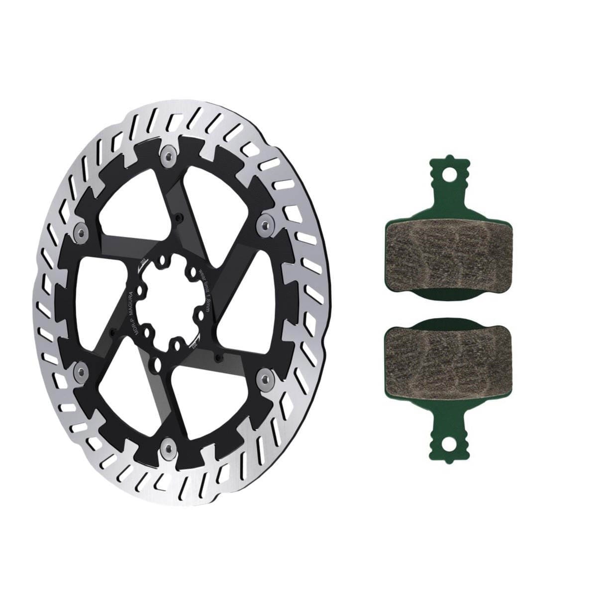 MAGURA MDR-P skive + 7.S MT eSTOP bremseklodser 6 huller sort