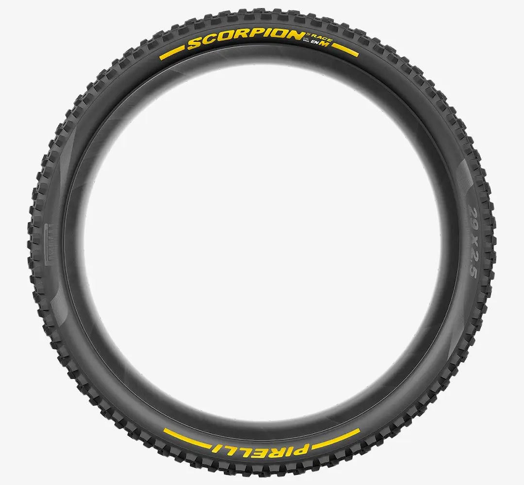 Dæk PIRELLI SCORPION RACE ENDURO M 29x2.5 Tubeless Ready Souple Sort/Gul 4191200