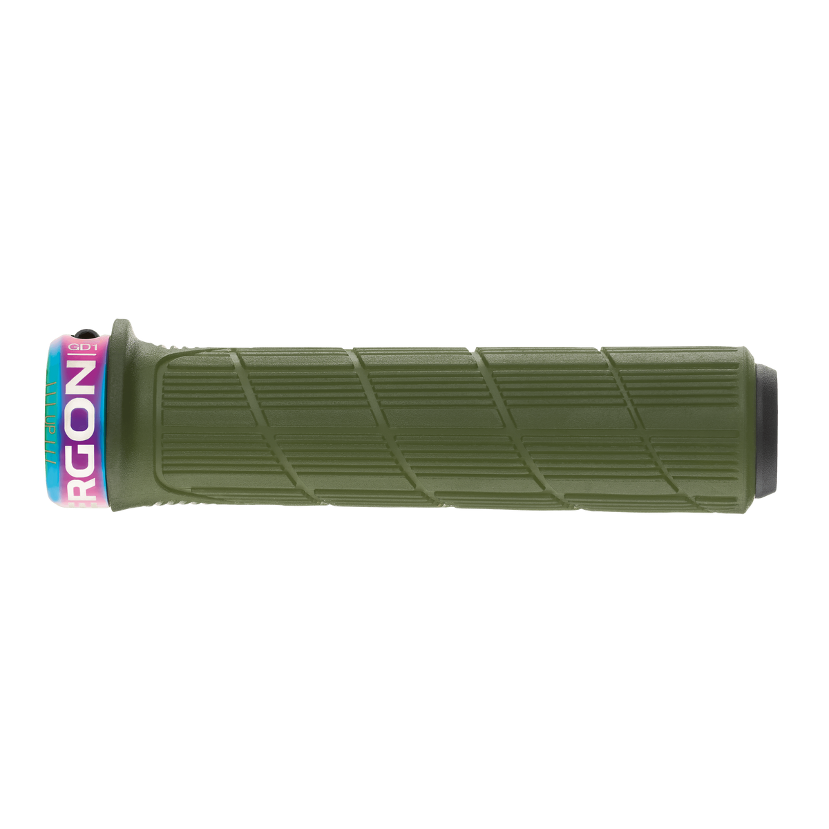 ERGON GD1 EVO Factory-handvatten in bevroren mosgroen met klemringen met olievlekafwerking – detail