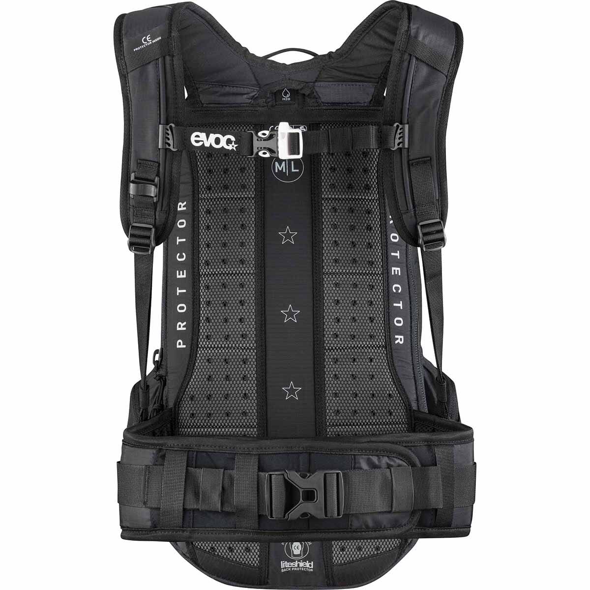 Reppu selkälevyllä EVOC FR PROTECTOR TOUR 30L Musta