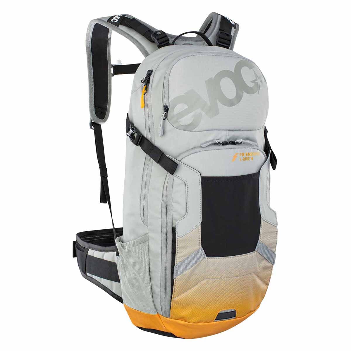 Rucksack mit Rückenprotektor EVOC FR ENDURO E-RIDE 16L Grau/Orange