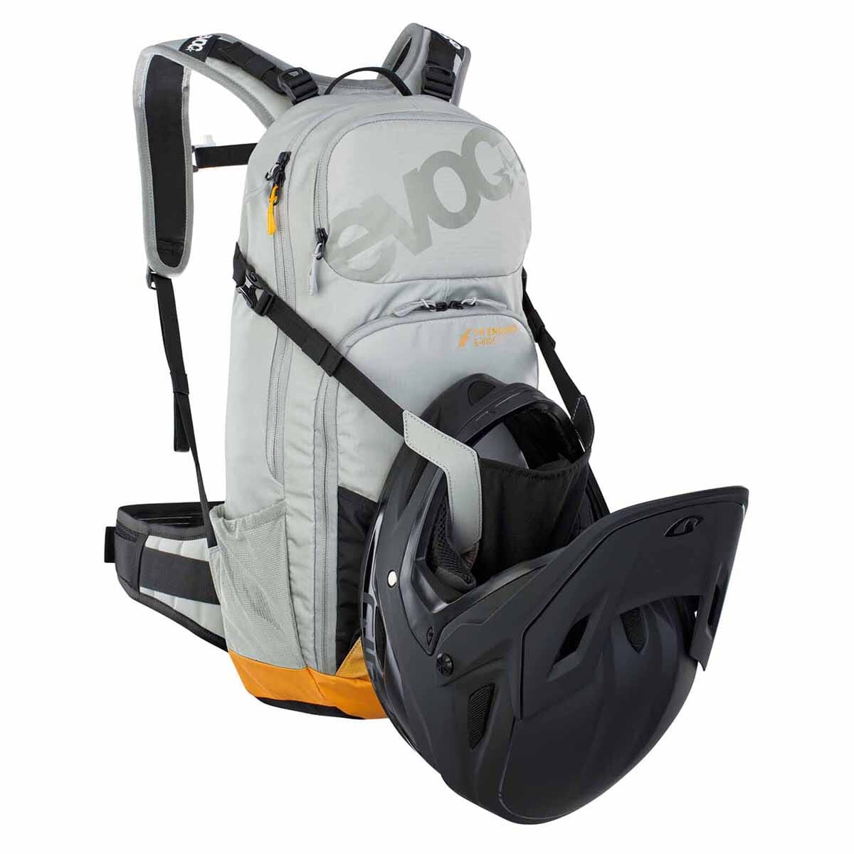 Rucksack mit Rückenprotektor EVOC FR ENDURO E-RIDE 16L Grau/Orange