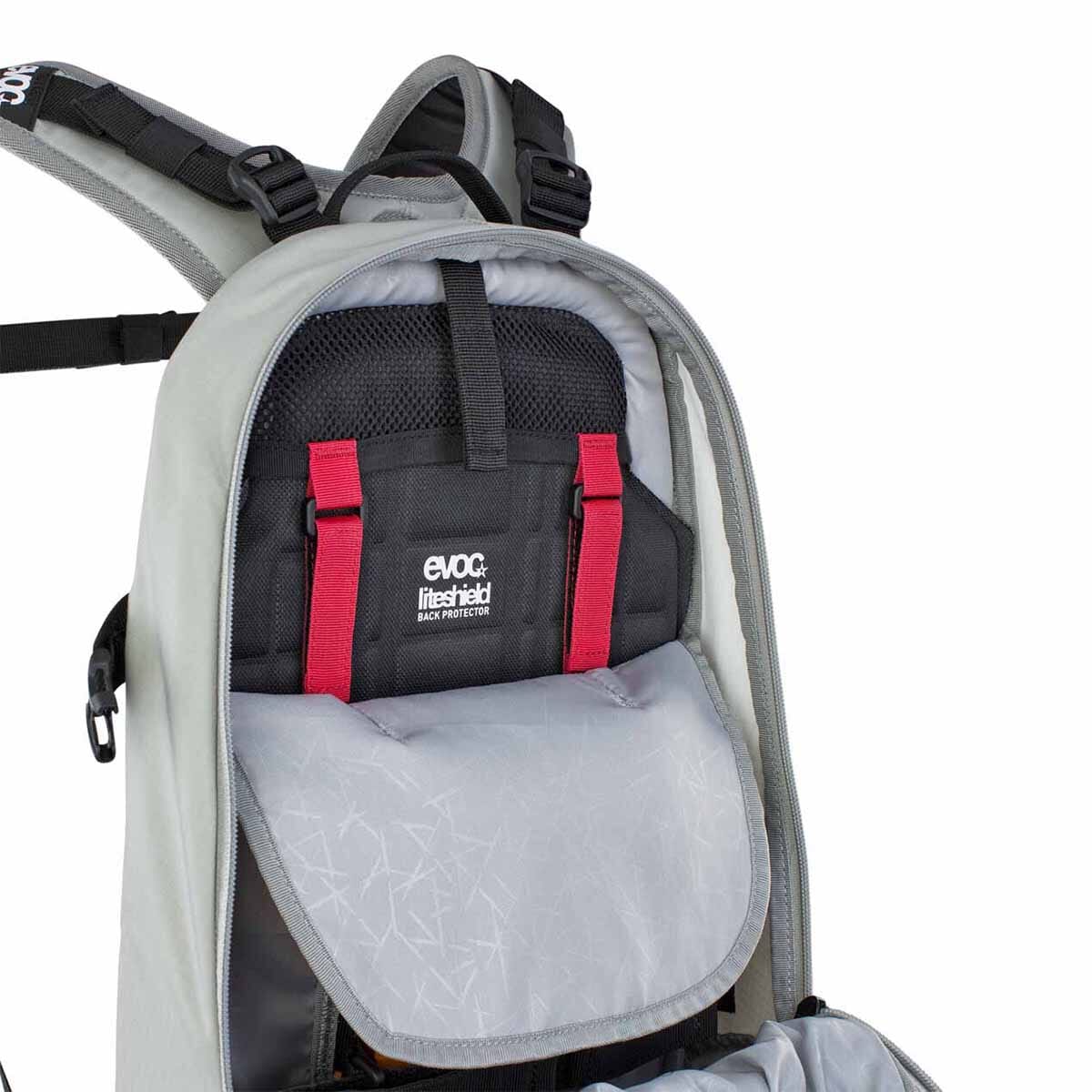 Rucksack mit Rückenprotektor EVOC FR ENDURO E-RIDE 16L Grau/Orange