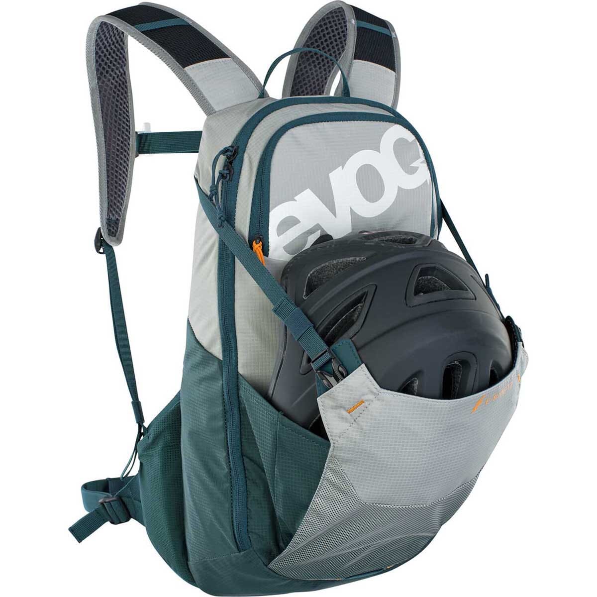 Reppu EVOC E-RIDE 12L Harmaa/Petrol