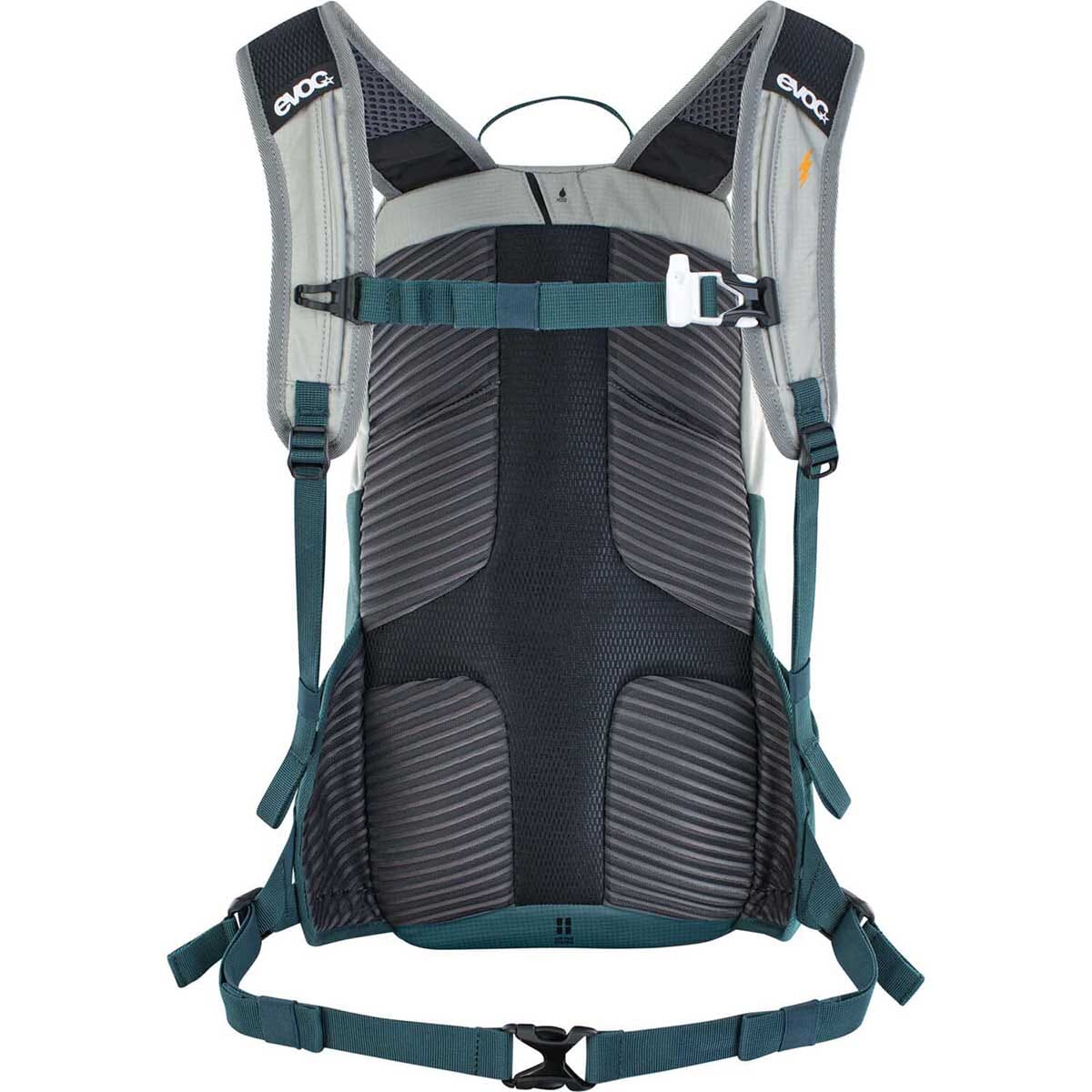 Reppu EVOC E-RIDE 12L Harmaa/Petrol