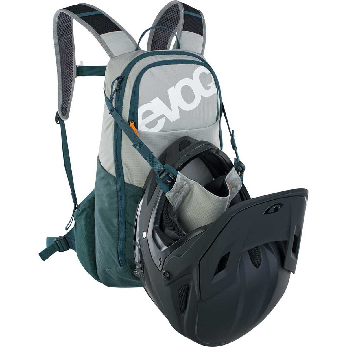 Reppu EVOC E-RIDE 12L Harmaa/Petrol