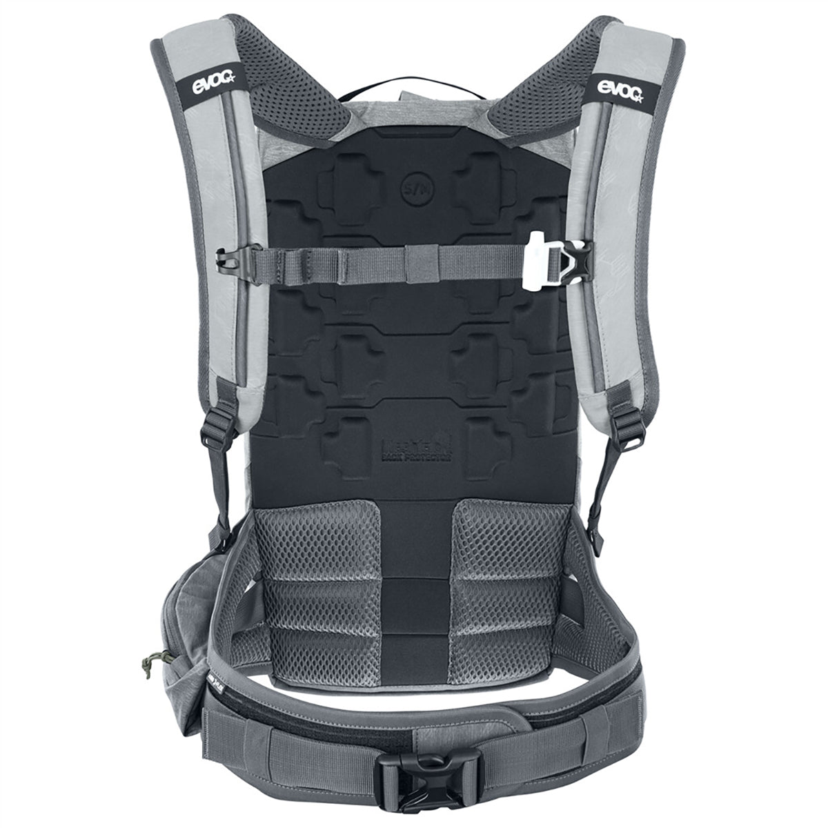 Reppu selkäsuojalla EVOC TRAIL PRO 10L Harmaa
