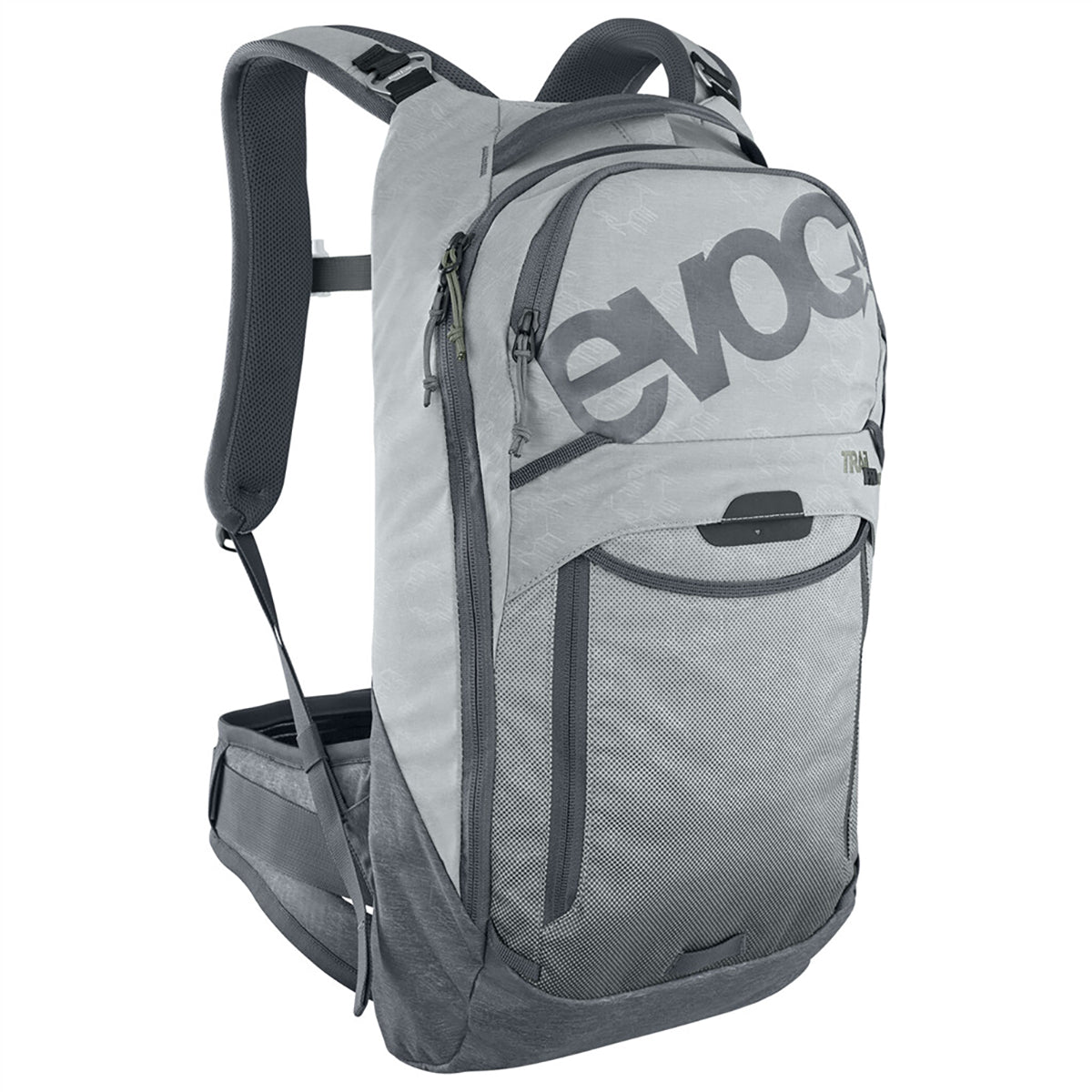 Reppu selkäsuojalla EVOC TRAIL PRO 10L Harmaa