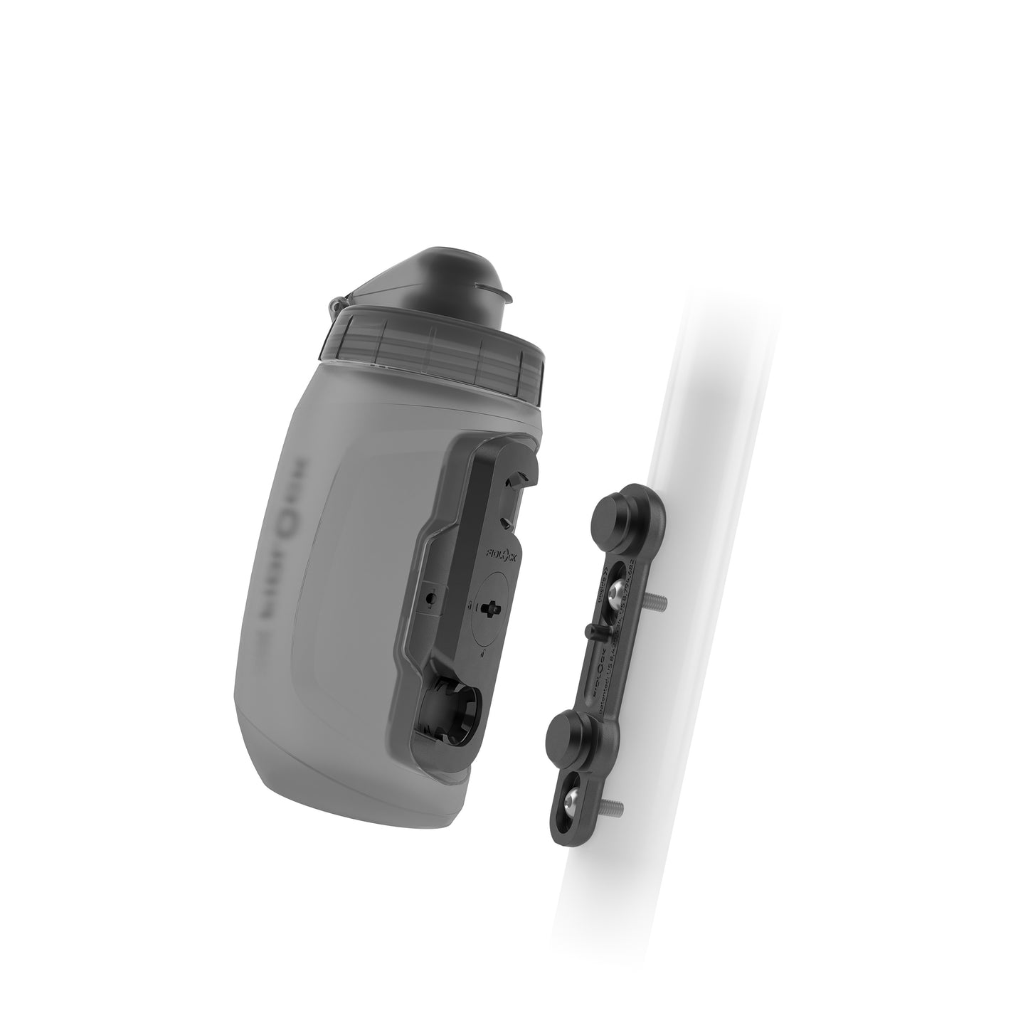 FIDLOCK TWIST BIKE BASE drikkedunk og flaskeholder-sæt 450 ml Røget
