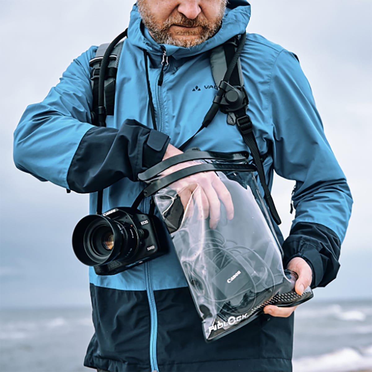 Vandtæt taske FIDLOCK DRY BAG 260 Sort