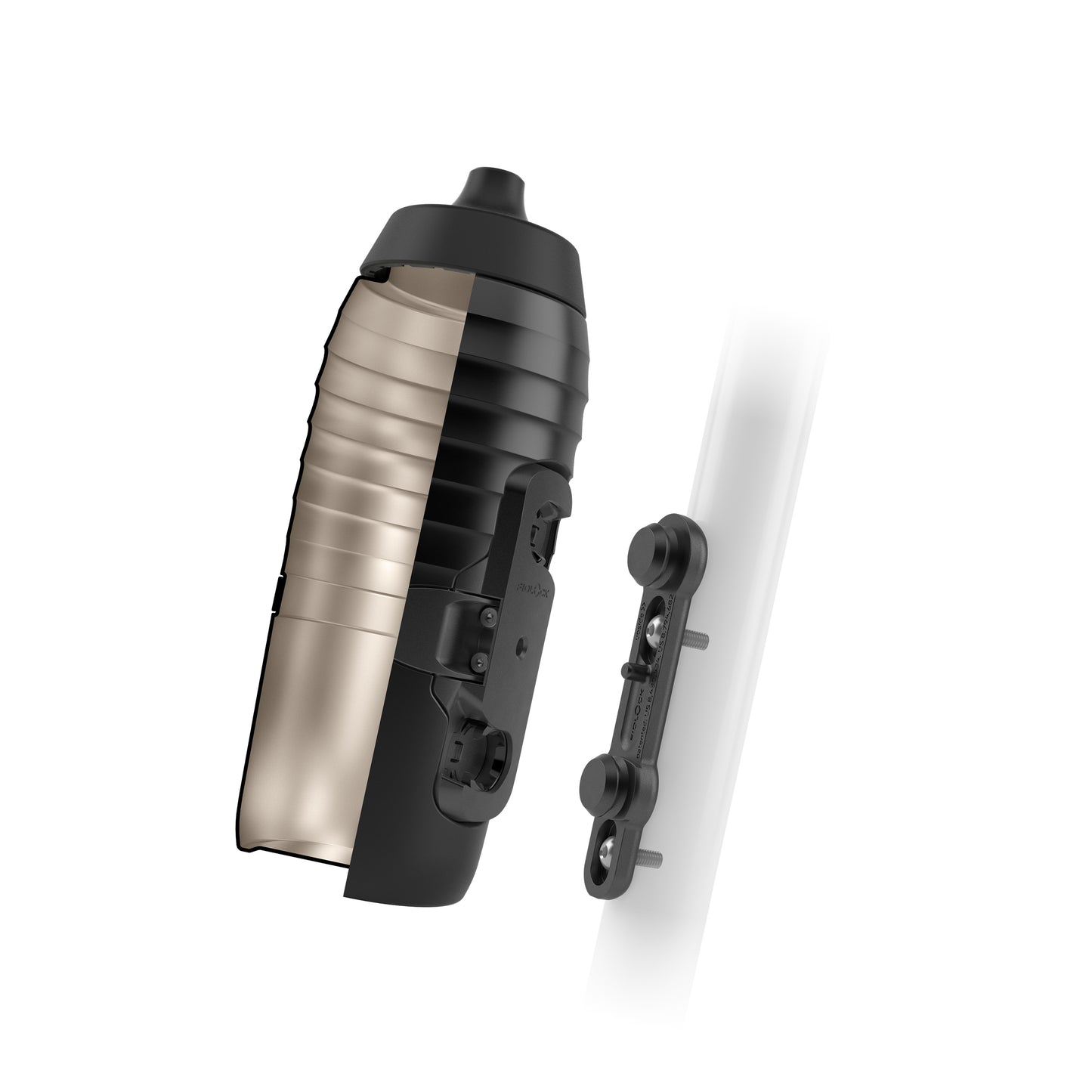 FIDLOCK TWIST X KEEGO -pullo- ja pullotelapaketti, magneettinen järjestelmä, 600 ml, musta