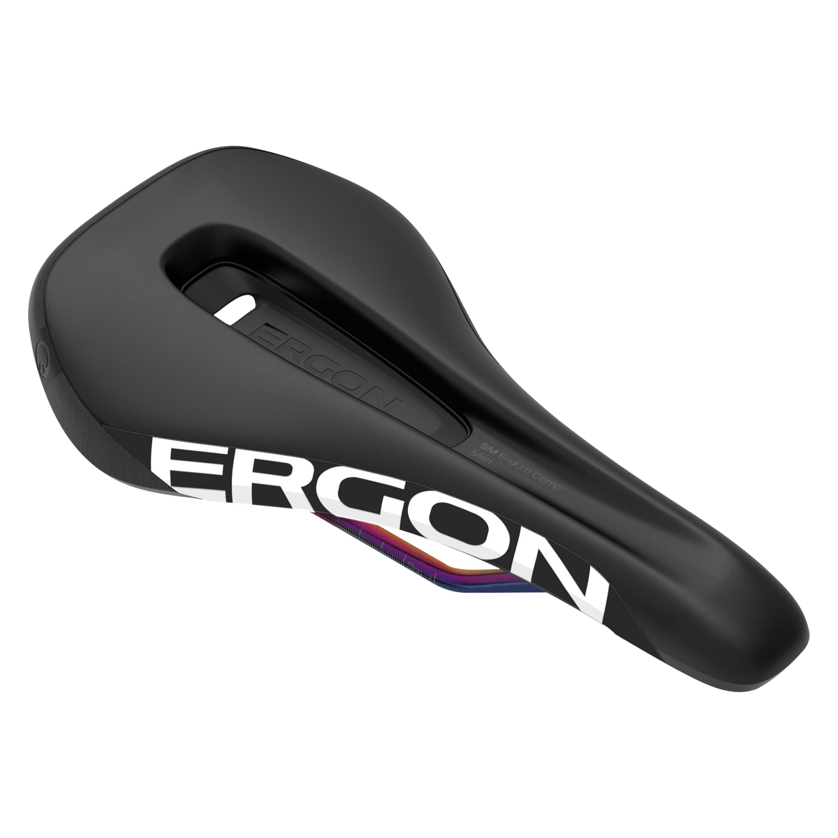 ERGON SM Enduro Comp-sadel, Oil Slick, M/L med CrMo-skinner
