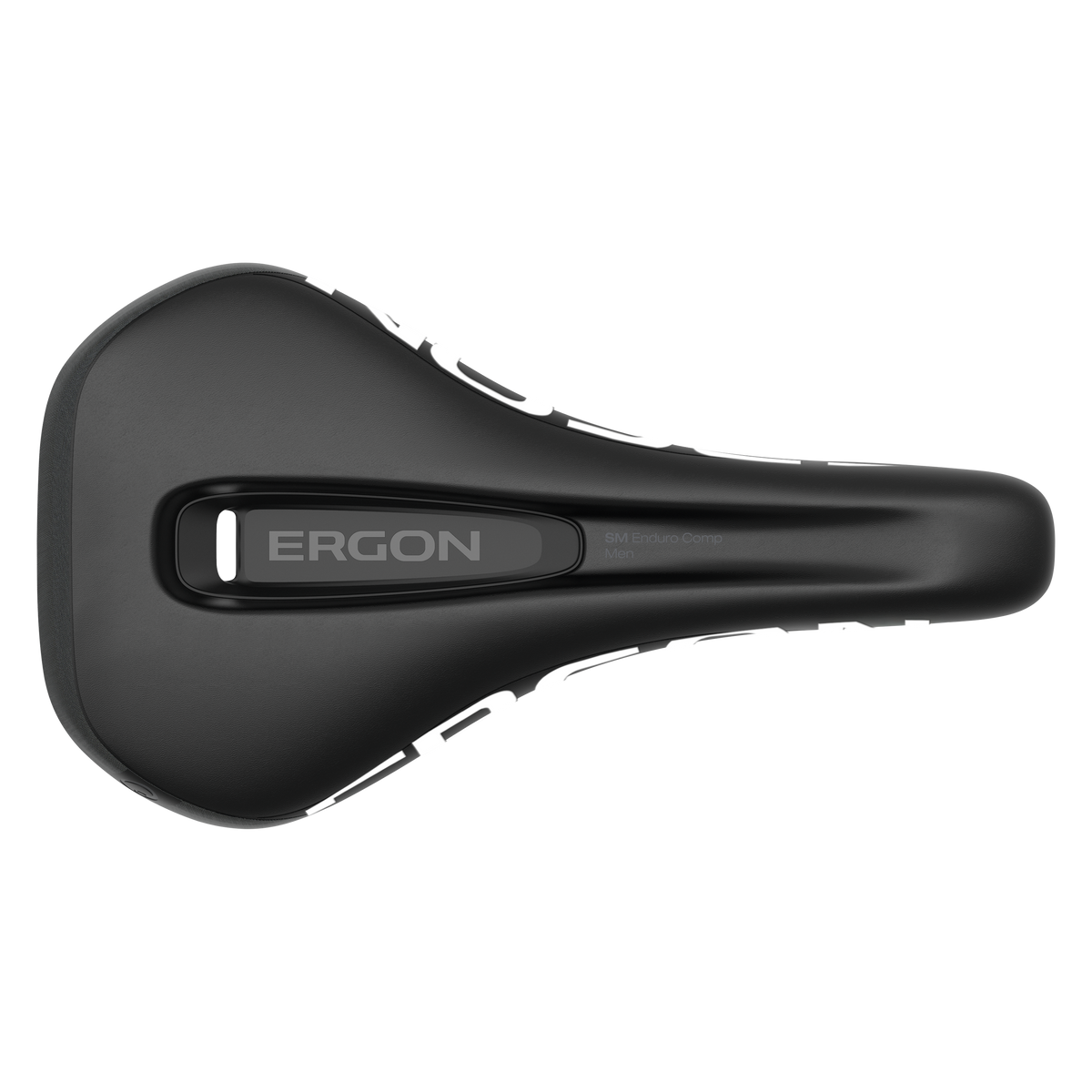 ERGON SM Enduro Comp-sadel, Oil Slick, M/L med CrMo-skinner – detalje