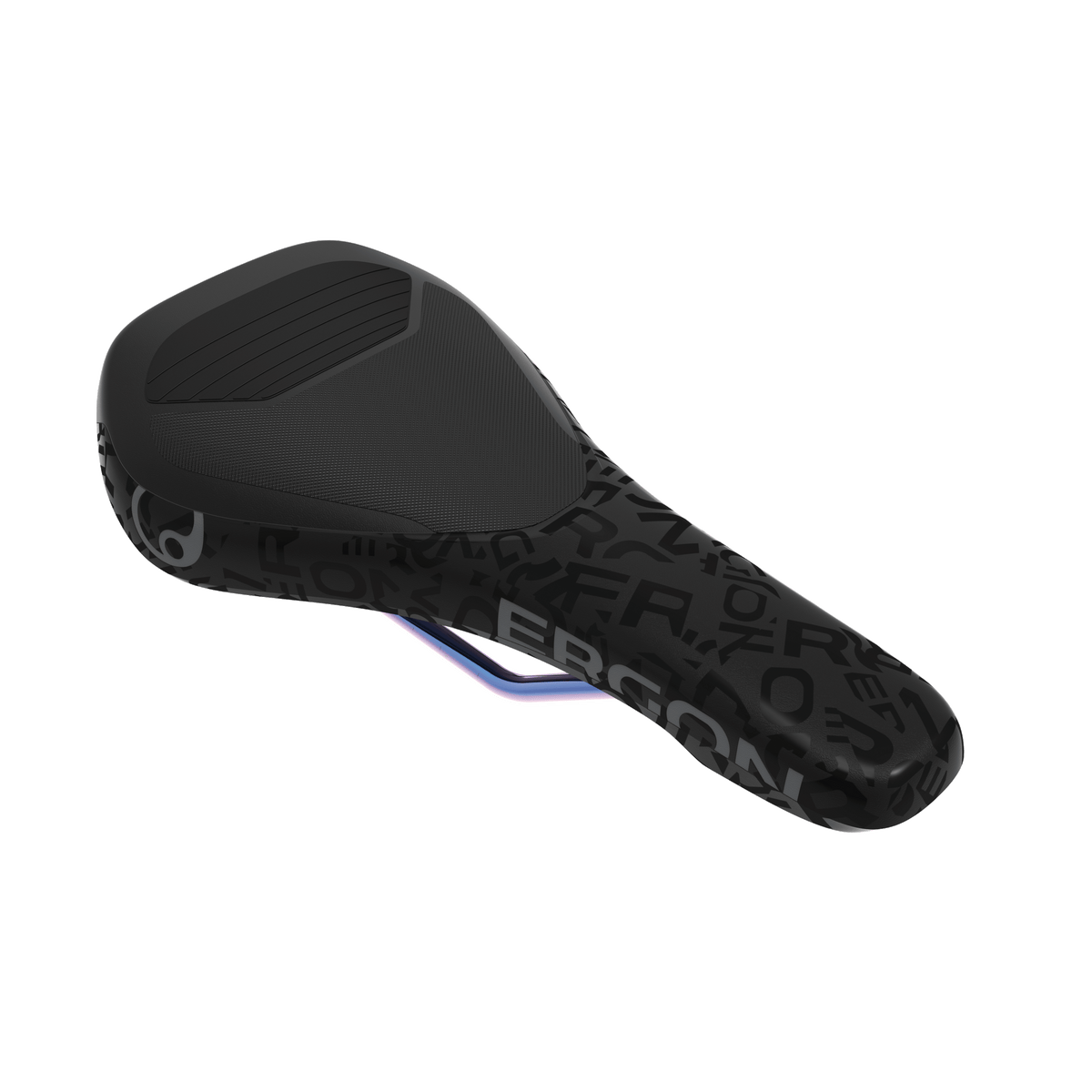 ERGON SM Downhill Comp Team-sadel, Oil Slick, med CrMo-skinner