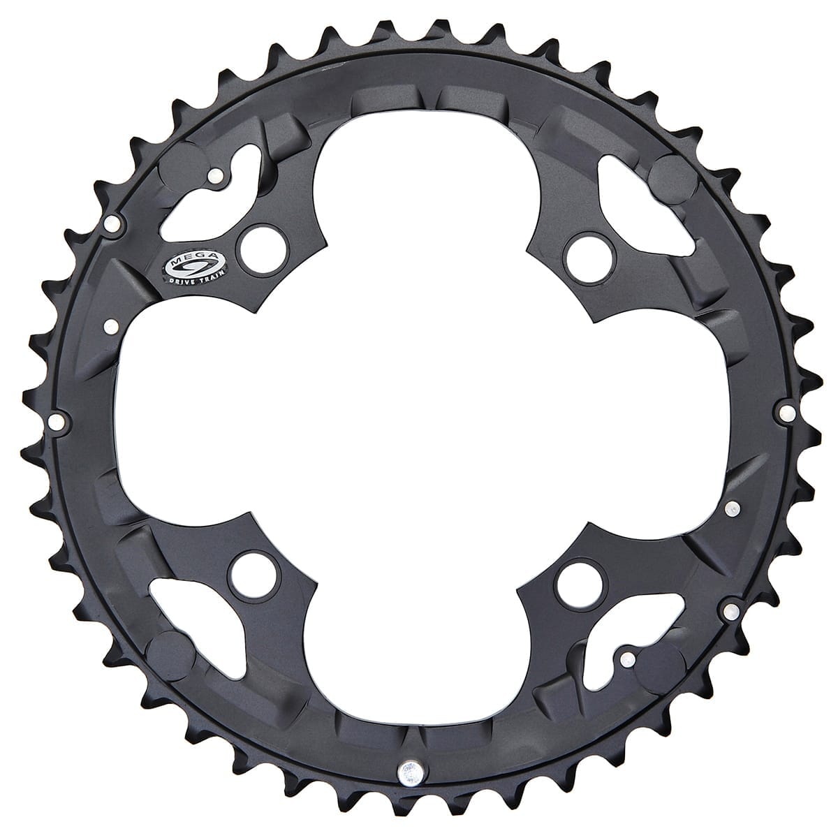 Piatto Esterno SHIMANO DEORE M590 9V 4 Fori 104 mm Nero