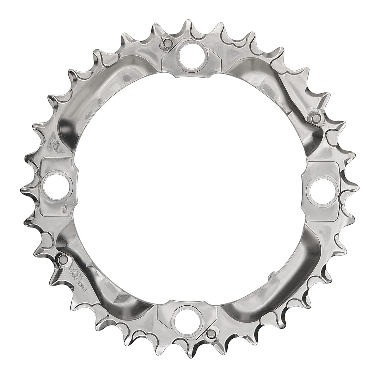 Mellankedjehjul SHIMANO DEORE M530 9V 4 Hål 104 mm Silver