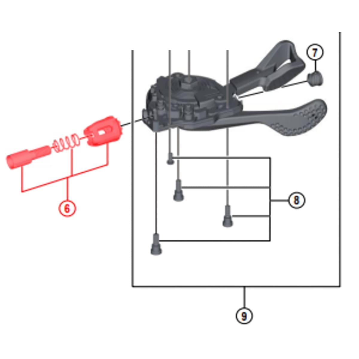 Cable Tension Adjuster Barrel for SHIMANO SL-M8000 / M7000 / M6000 Gear Shifters #Y03K98030