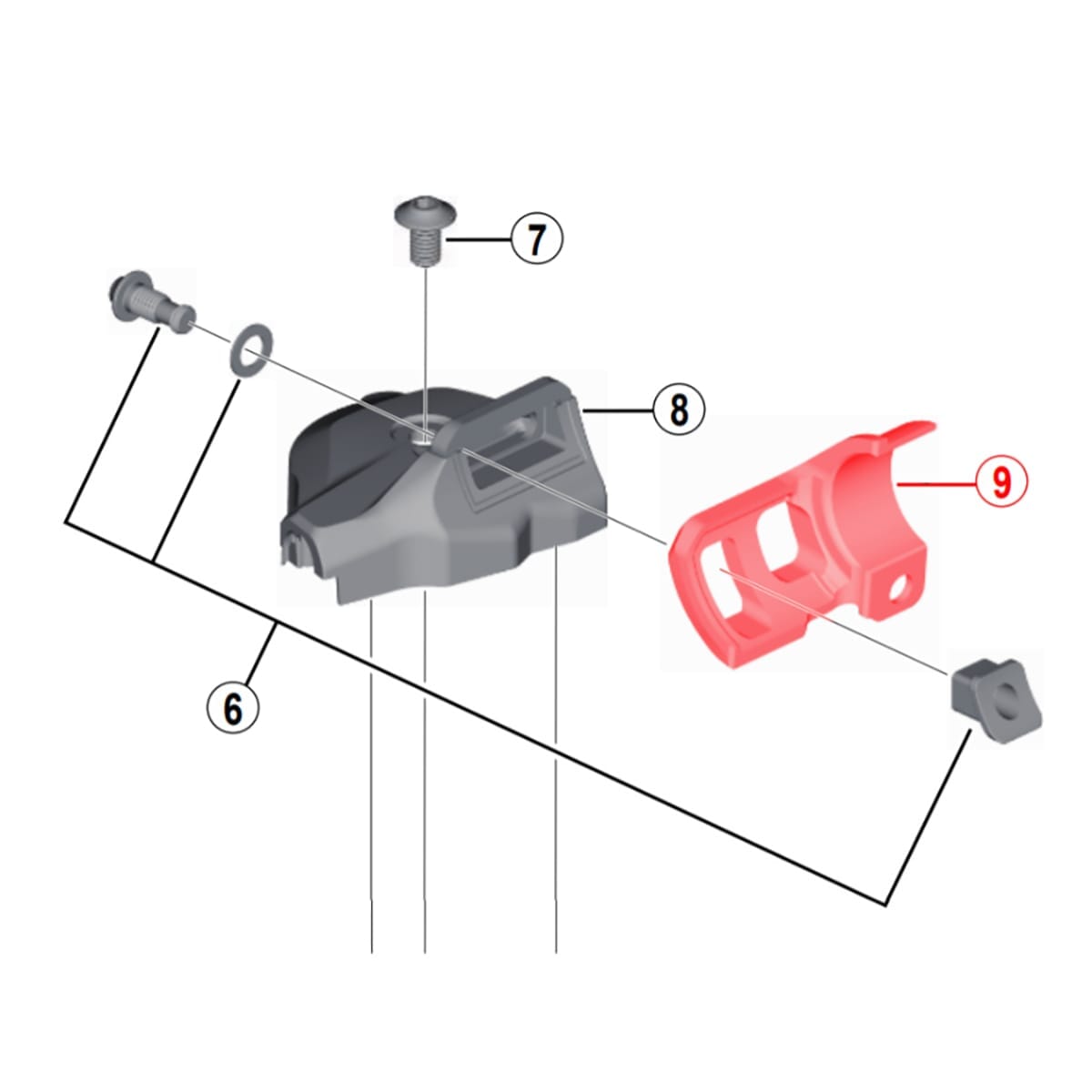 Mounting Bracket for SHIMANO XT SL-M8000I Right Shifter #Y03K31000